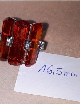 Maik Malo Ring Silber orange Gr. 16,5 mm - Frankfurt (Main) Zeilsheim