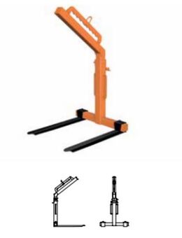 NEU Lager Abverkauf ! Ladegabel Palettengabel Kran manuell 1500KG - Hamminkeln