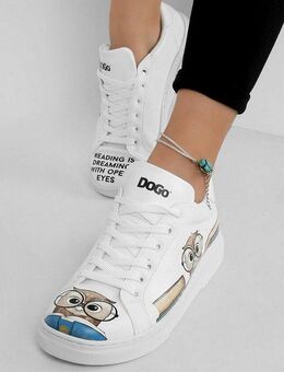 DOGO Ace Low-Top Sneaker The Wise Owl Damen Sneaker Sneaker Handgefertigt