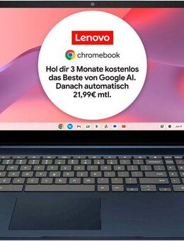 Lenovo IdeaPad 3 Chrome 15IJL6 8GB RAM / 128GB eMMC Chromebook (39,6 cm/15,6 Zoll, Intel Celeron N4500, UHD Graphics, ChromeOS, Clamshell Laptop with Full HD Panel)