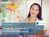 Pädagogischer Mitarbeiter für Konzeptentwicklung / Vertriebsunterstützung (m/w/d) - Berlin