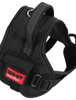 Zolux Moov Verstellbares Hundegeschirr, schwarz - Größe L: 62 - 82 cm Brustumfang