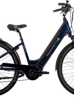 SAXONETTE E-Bike Trekkingrad Premium Sport (Wave), 10 Gang, Kettenschaltung, Mittelmotor, 522 Wh, Pedelec, Elektrofahrrad für Damen u. Herren