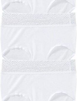 Speidel Taillenslip (3er Pack) bequem, dekorativ, weich, elastisch, mit Spitze, Baumwolle