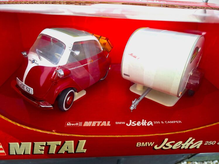 1:18--Isetta mitWohnanhänger--Neu mit Haltebändern in der OVP - Meckenheim