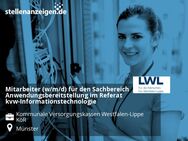 Mitarbeiter (w/m/d) für den Sachbereich Anwendungsbereitstellung im Referat kvw-Informationstechnologie - Münster