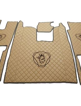Handmade SCANIA R ab 2017 Automatikgetriebe fester Beifahrersitz Fußmatten Teppich komplett Set FARBWAHL Stick Set1 - Wuppertal