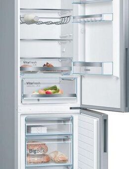 BOSCH Kühl-/Gefrierkombination Serie 6 KGE39AICA, 201 cm hoch, 60 cm breit, Low Frost, VitaFresh Schublade, Big Box, LED-Licht, Super Kühlen
