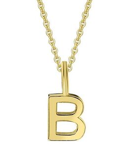 ONE ELEMENT Kettenanhänger Buchstabe B Buchstaben Anhänger aus 333 Gelbgold, Damen Gold Schmuck Buchstabe B