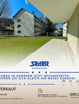 Jetzt können Sie einziehen: Tolle 4,5-Zimmer-Neubauwohnung mit Garten im Ölmättle in Kandern - Kandern