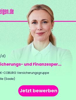 Versicherungs- und Finanzexperte im angestellten Außendienst in Halle (w/m/d) - Halle (Saale)