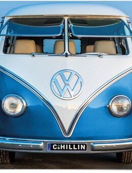 Reinders! Poster Volkswagen Bulli blau Brendan Ray, (1 St)