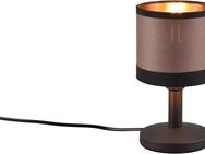 Reality Leuchten Schreibtischlampe DAVOS, Tischleuchte exkl 1xE14 max 10W On/Off Touch Steuerung, Ein-/Ausschalter, Leuchtmittel wechselbar, warmweiß - kaltweiß, Nachttischlampe Höhe 22cm mit Touchfunktion und Stoffschirm Ø12 cm