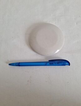 Porzellan Deckel Durchmesser 9cm Höhe ca. 1cm Cremefarben Weiß - Essen