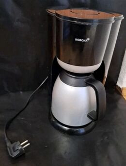 Korona Kaffeemaschine (Typ 15010) schwarz mit Warmhaltekanne 35cm hoch - Essen