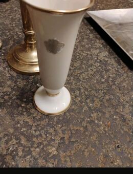 Alka Blumenvase Rand echt Gold - Goslar