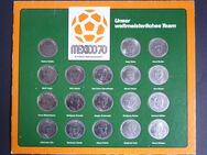 Set Shell Gedenkmünzen Fußball WM 1970 Mexiko Mexico Spieler Deutschland komplett top! - Kronshagen
