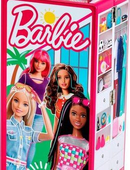 Klein Puppenkleiderschrank Barbie Schrankkoffer