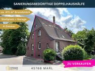 Doppelhaushälfte für Handwerker auf großem Kaufgrundstück - Marl (Nordrhein-Westfalen)