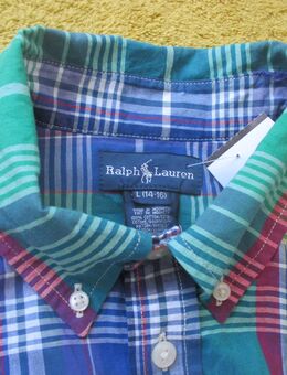 NEU mit Etikett * Herren * Jungs * Business * Freizeit * Madras- Karo * Kurzarm * Hemd "Ralph Lauren" Original * Gr. 37- 38 * 44- 46/ S * mittel- royal- blau * grün * weiß * - Riedlingen