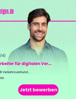 Mitarbeiter (m, w, d) für digitalen Vertrieb im ÖPNV (Schwerpunkte Produkt- und Kontrollmodule, (((etiCORE) - Berlin