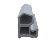 DIWARO Türdichtung SZ172 für Stahlzargen | Dichtung 5 lfm | Farben: weiß und grau | senkrechte Nut | Fachhandelsware, hergestellt in Deutschland - Moers