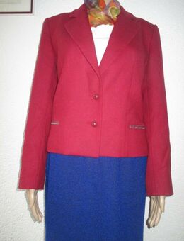 NEU * Original Granny VINTAGE * Business * Kostüm * Anzug * 100% Schurwolle * Kurz- BLAZER "JOBIS" Gr. 38/ S- M * wein- dunkel- bordaux- rot * - Riedlingen