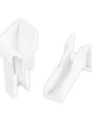 Einlauftrichter für Mini Aluminium-Führungsschiene | zum Einschieben | 18,5 mm | Farbe: weiß und braun in 47445