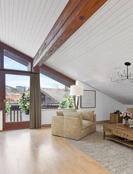 Großzügige Dachgeschosswohnung mit besonderem Charme im Zentrum von Oberstaufen - Oberstaufen