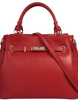 Samantha Look Henkeltasche, echt Leder, Made in Italy, geräumige Henkeltasche mit Smartphonefach