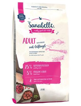 Sparpaket Sanabelle 2 x 2 kg - Adult mit Geflügel