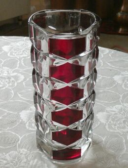 Rote Überfang Vase - Stuttgart