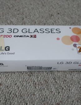 LG 3D Glasses AG-F200 Cinema 3D orange weiß grau inklusive Tuch - Niddatal