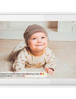 Denver FRAMEO PFF-1021 10,1 Digitaler Bilderrahmen (25,7 cm/10,1 ", 800 x 1280 Pixel, 16 GB, IPS-Touchscreen, 16 GB interner Speicher, microSD-Kartensteckplatz)