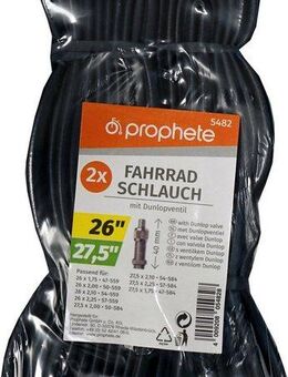 Prophete Fahrradschlauch, 26 Zoll (66,04 cm), (Set, 2-St)