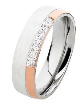 Damenring Edelstahl DE042 mit Stein - Aholming