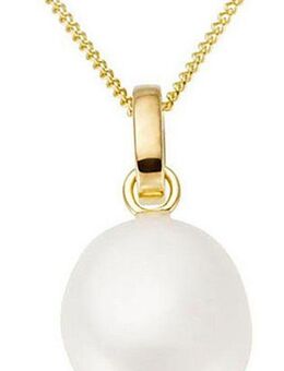 Firetti Perlenanhänger Schmuck Geschenk Gold 333 Halsschmuck Anhänger Perltropfen, mit Keshi-Zuchtperle