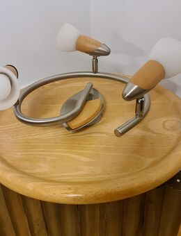 Globo 5441-3 Spot Lighting LORD II E14 40W 230V Holz Milchglas Lampe Leuchte Glas - Essen