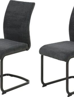 HELA Freischwinger FABIA (Set, 2 St), 120 Kg belastbar, Stoff in Breitcord, 2er und 4er Set