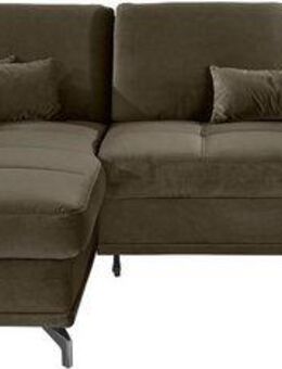 Places of Style Ecksofa Costello L-Form, B: 301 cm mit Sitztiefen-, Armteilverstellung &, 3 Nierenkissen, optional Bettfunktion & Bettkasten