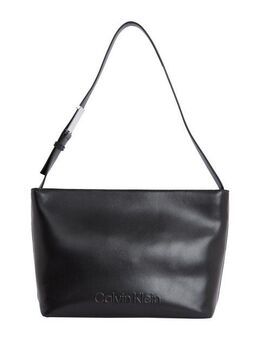 Calvin Klein Shopper EMBOSSED LOGO MEDIUM SHOPPER, große Umhängetasche, Schultertasche, Einkaufstasche Damen