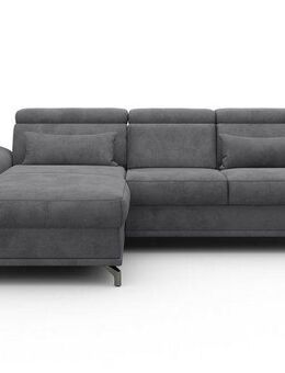 sit&more Ecksofa Cabrio L-Form, mit Sitztiefenverstellung, Arm- und Kopfteilverstellung, 2 Nierenkissen, Federkern, optional Bettfunktion und Stauraum