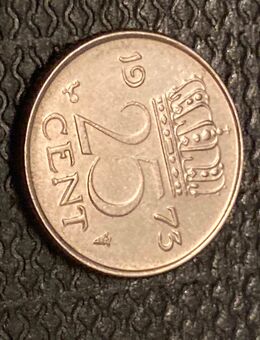 Münze Münzen Umlaufmünze Niederlande 25 Cent 1973 - Alzey
