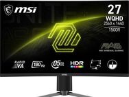 MSI MAG 27CQ6PF Curved-Gaming-Monitor (69 cm/27 ", 2560 x 1440 px, WQHD, 0,5 ms Reaktionszeit, 180 Hz, VA LED, 3 Jahre Herstellergarantie, höhenverstellbar)