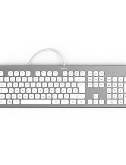 Hama Tastatur "KC-700", kabelgebunden, PC, Notebook, Laptop Keyboard PC-Tastatur (Abgesetzte Tasten/Leise Tasten)