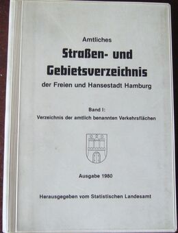 Straßenverzeichnis Hamburg von 1980 - Krefeld