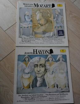 Wir entdecken Komponisten Mozart Haydn 2 Schallplatten Vinyl musikalische Hörspiele zus. 8,- - Flensburg