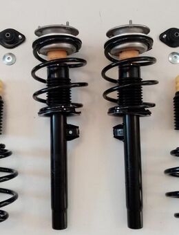 Fahrwerk Serienfahrwerk Standardfahrwerk BMW E46 3er vormontiert Stoßdämpfer Federn Domlager Staubschutz neu - Großbeeren