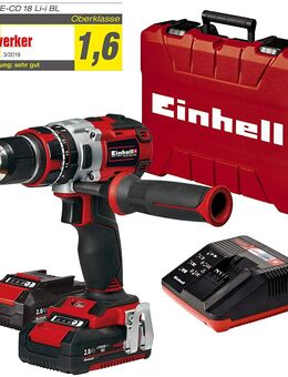 Einhell Akkuschrauber TE-CD 18 Li-i Brushless Power X-Change (mit Schlagfunktion, Li-Ion, 18 V, 2 Gang, 60 Nm, LED Licht, Koffer, inkl. 2 x 2,0 Ah Akku und Ladegerät) - Wuppertal