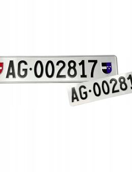 Autokennzeichen KFZ Kennzeichen für Sammler oder Showzwecke original geprägt Schweiz Set 5673 - Wuppertal